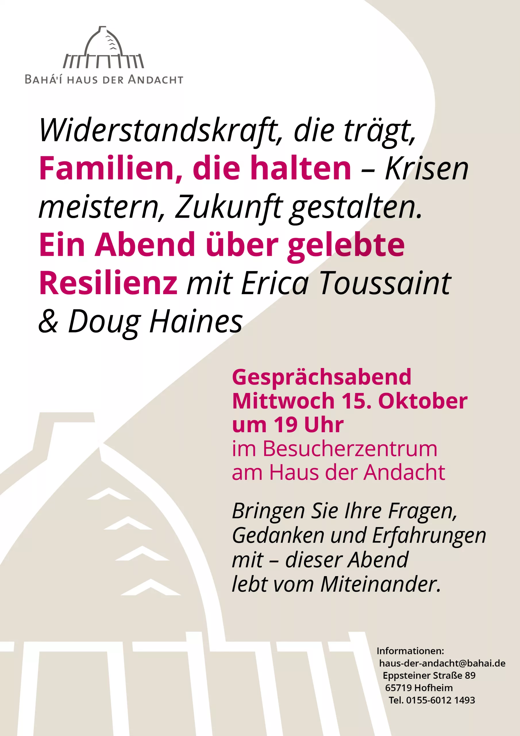 Widerstandskraft, die trägt, Familien, die halten – Krisen meistern, Zukunft gestalten.