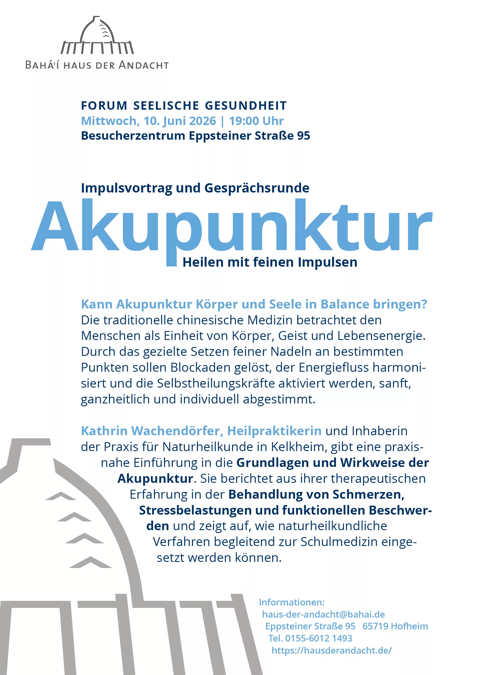 Akupunktur – heilen mit feinen Impulsen.