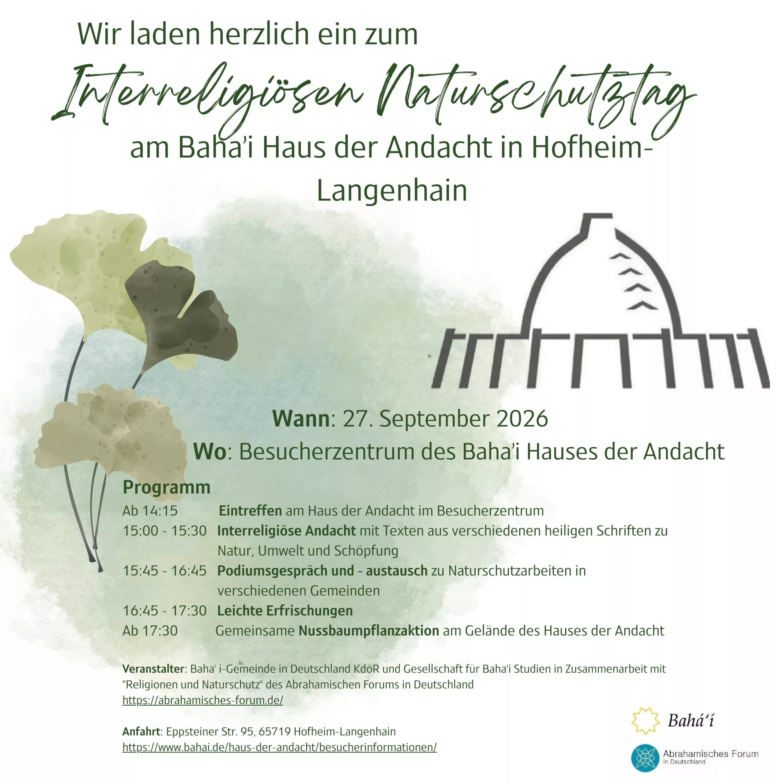 Interreligiöser Naturschutztag