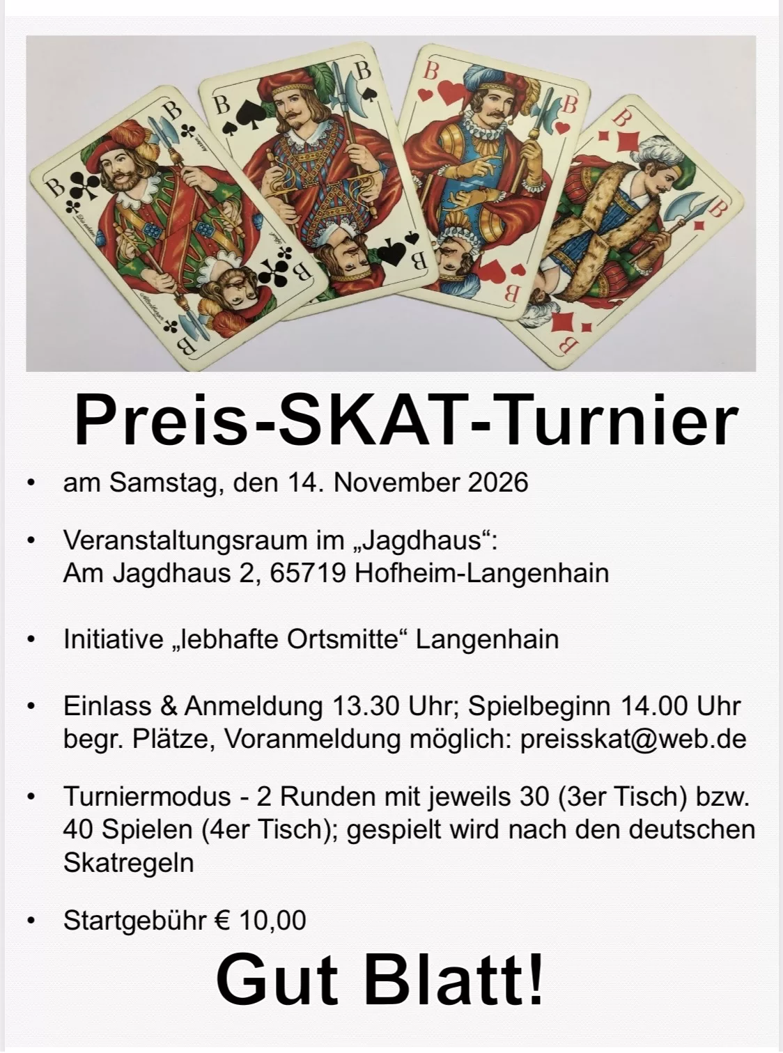 Preis-SKAT Turnier 2026
